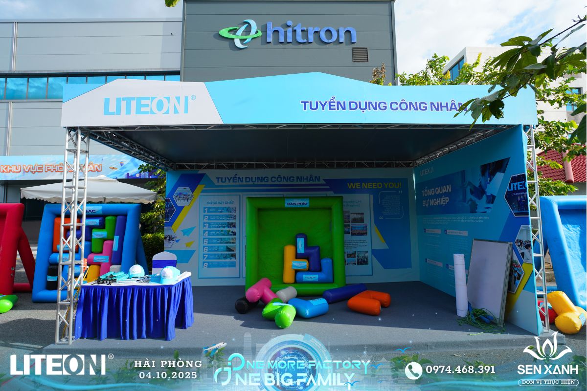 Booth tuyển dụng công nhân Booth tuyển dụng công nhân