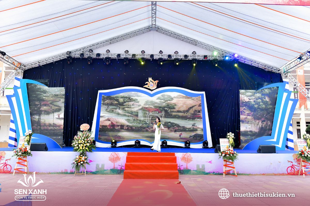 Backdrop họp lớp màn hình LED Backdrop họp lớp màn hình LED