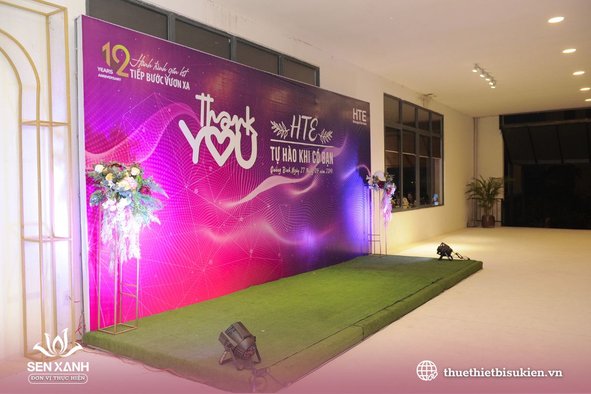 Backdrop lễ kỷ niệm thành lập công ty