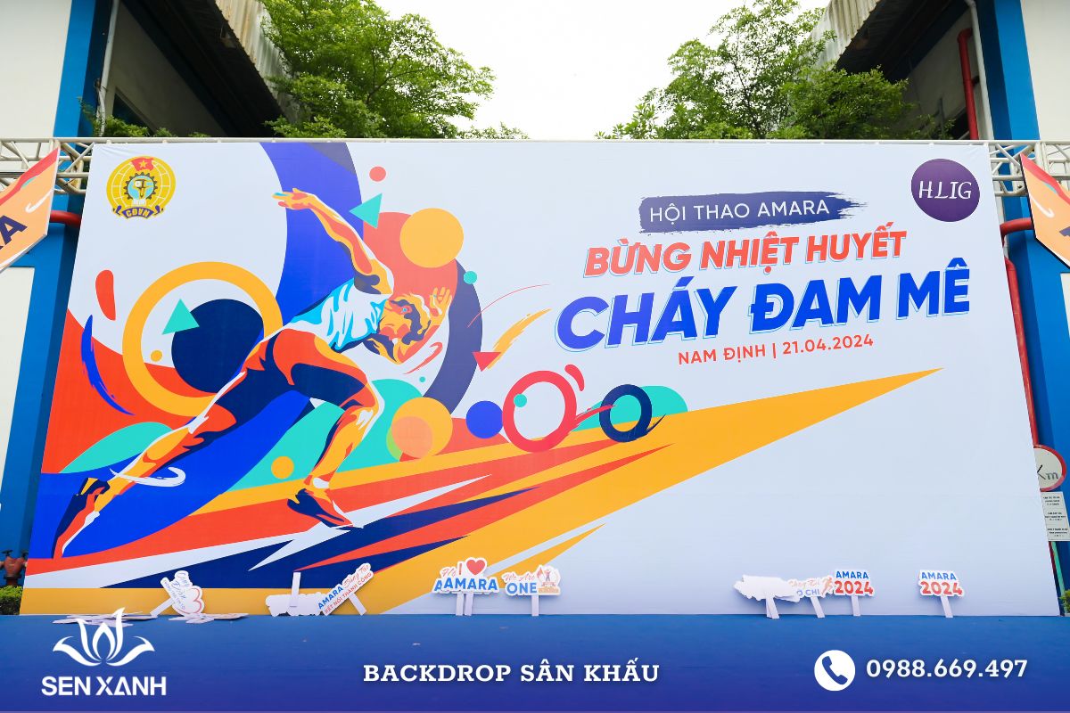 Sen Xanh cho thuê Backdrop chuyên nghiệp