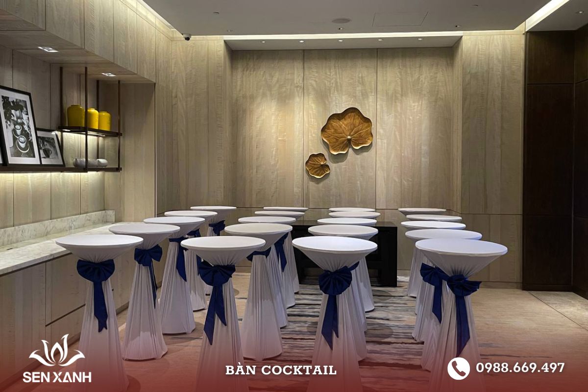 Dịch vụ cho thuê bàn Cocktail uy tín tại thiết bị Sen Xanh