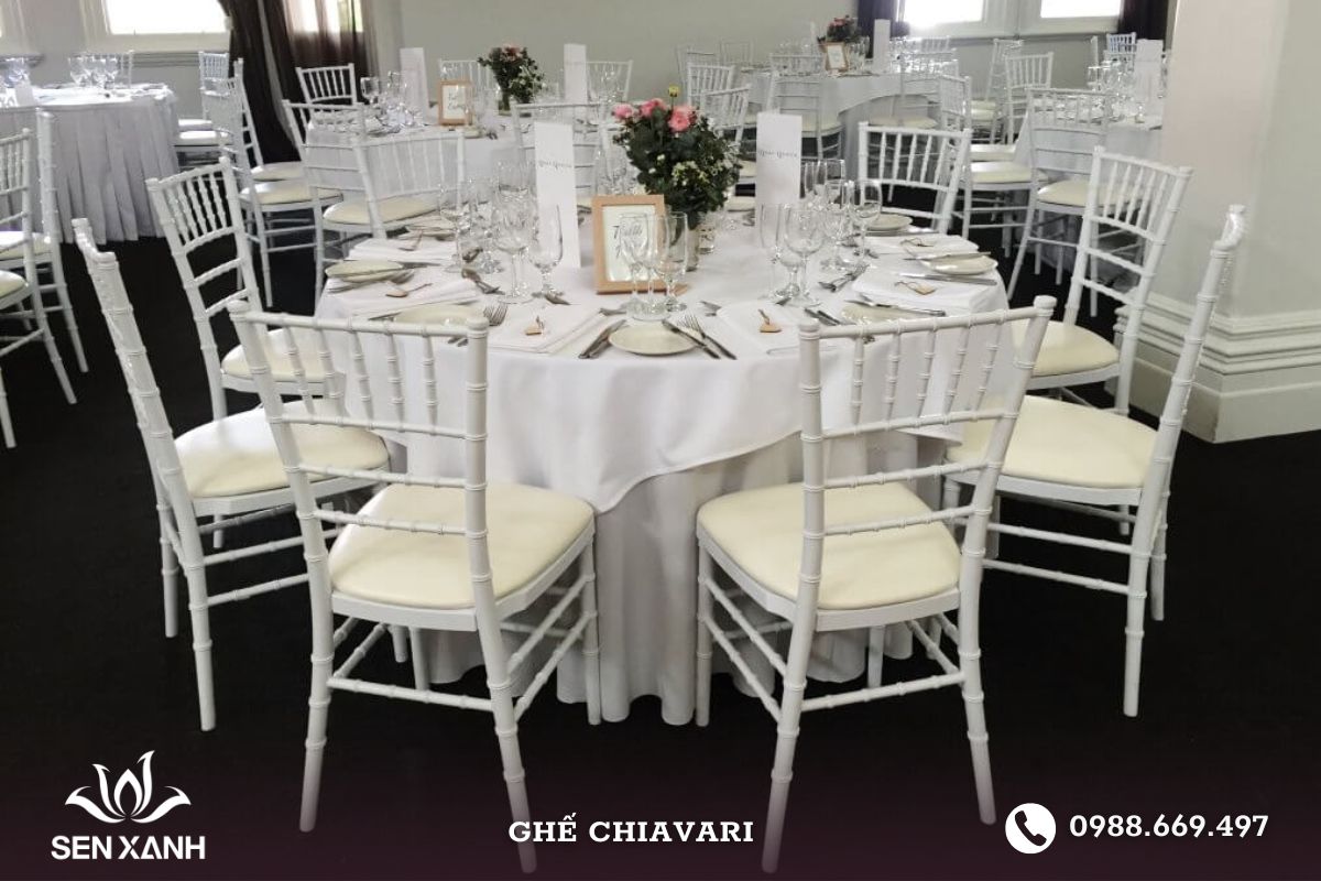 Ghế Chiavari phù hợp tổ chức lễ cưới
