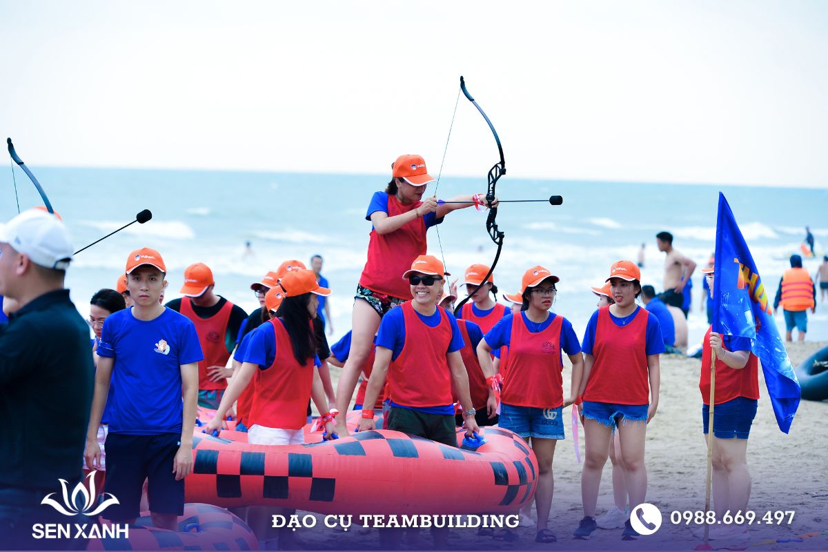Đạo cụ đĩa bay phao kết hợp bắn cung Đạo cụ đĩa bay phao kết hợp bắn cung