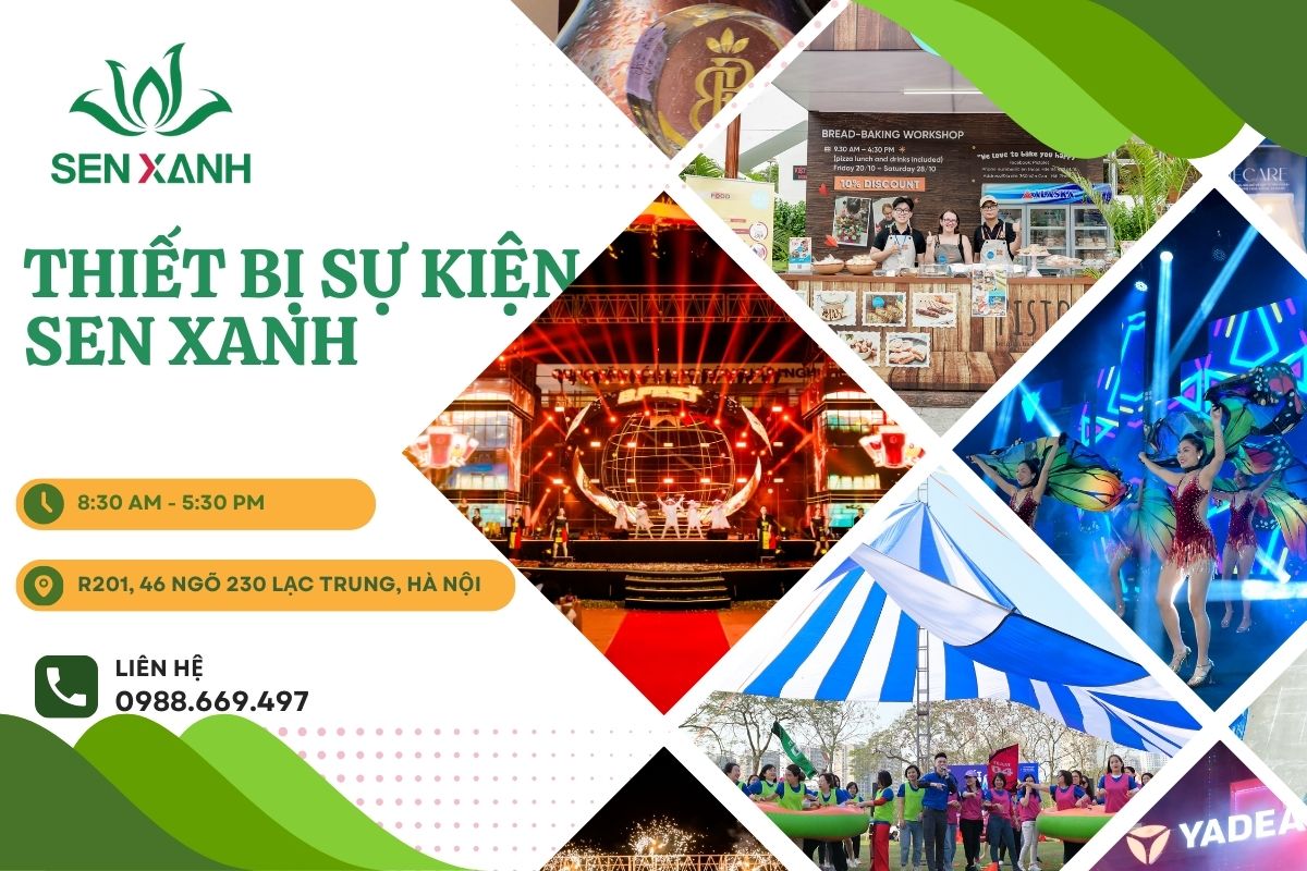 Thiết bị Sen Xanh - đơn vị cho thuê đạo cụ chơi teambuilding Thiết bị Sen Xanh - đơn vị cho thuê đạo cụ chơi teambuilding