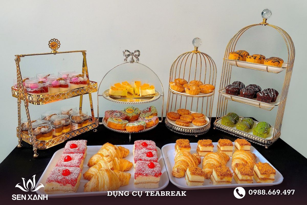 Các loại bánh trong tiệc teabreak  Các loại bánh trong tiệc teabreak