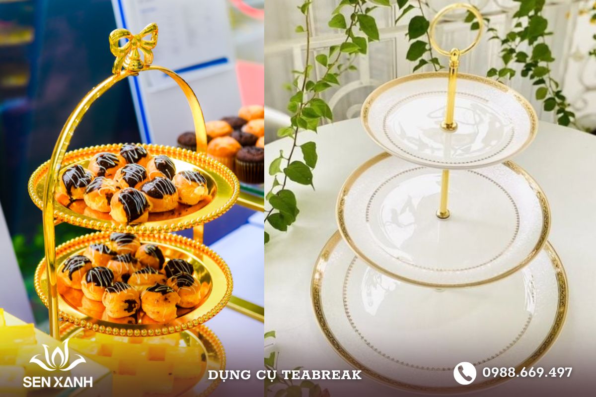 Khay để bánh 3 tầng Khay để bánh 3 tầng