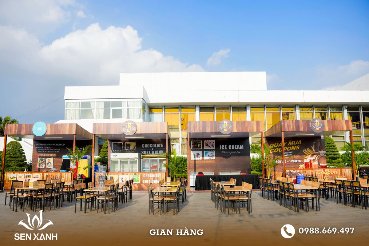 Gian hàng do Sen Xanh cung cấp luôn đảm bảo chất lượng Gian hàng do Sen Xanh cung cấp luôn đảm bảo chất lượng