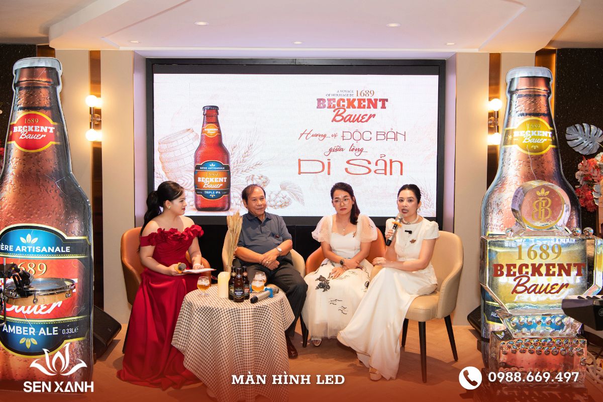 Buổi gặp gỡ giao lưu với đối tác rất cần màn hình LED khủng để hiển thị tốt nhất nội dung
