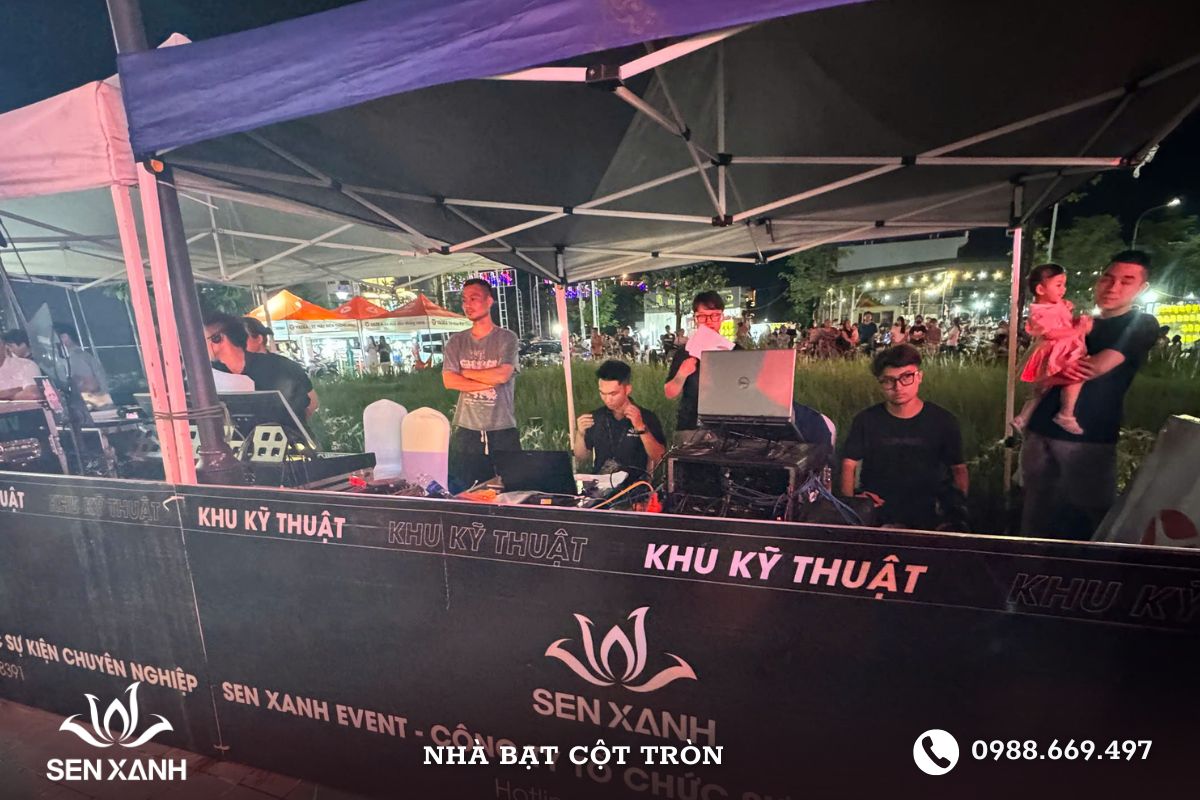 Dịch vụ cho thuê nhà bạt cột tròn Dịch vụ cho thuê nhà bạt cột tròn