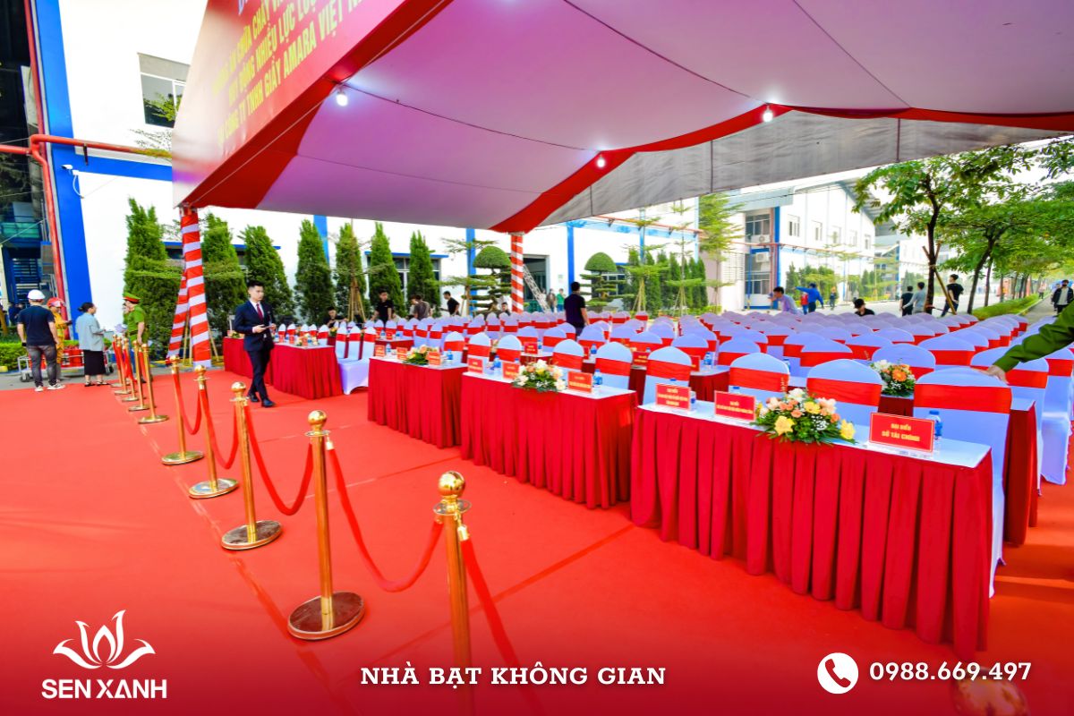 Nhà bạt không gian có đặc tính lắp đặt linh hoạt và dễ dàng Nhà bạt không gian có đặc tính lắp đặt linh hoạt và dễ dàng