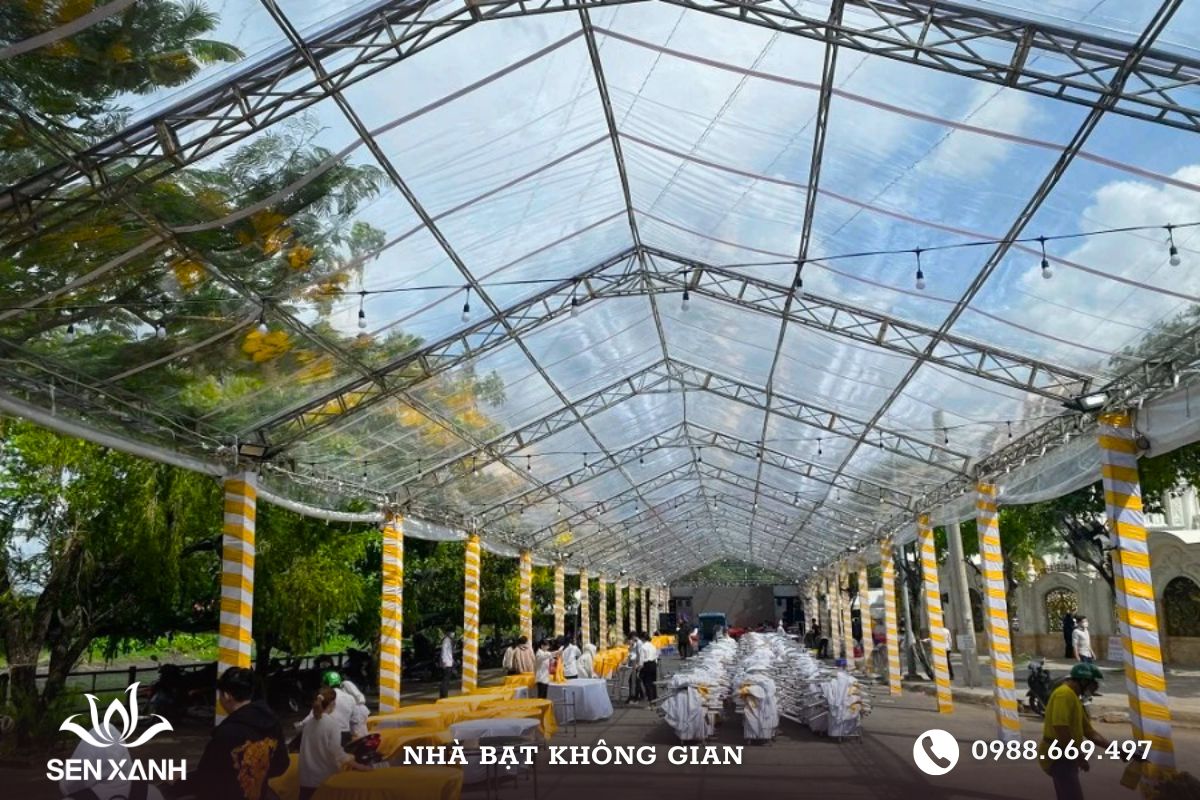 Nhà bạt không gian trong suốt đem đến nhiều ấn tượng Nhà bạt không gian trong suốt đem đến nhiều ấn tượng