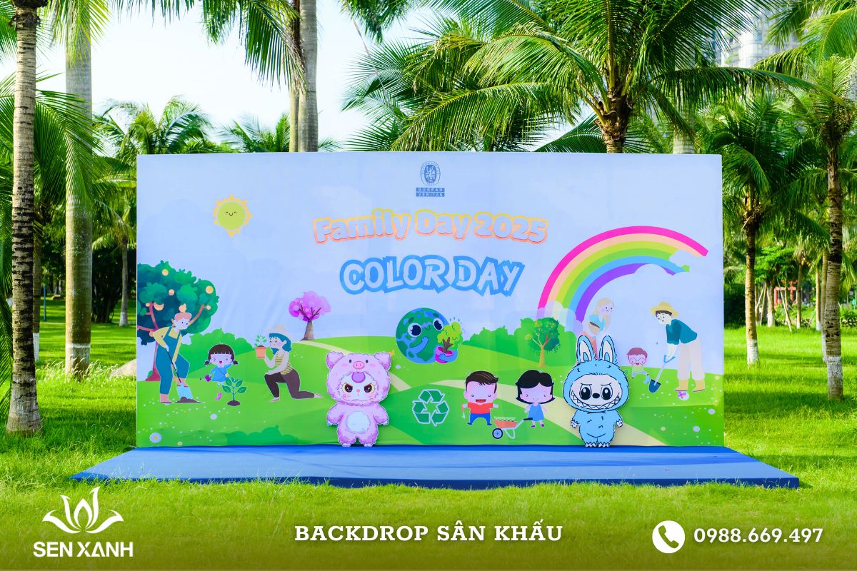 Thiết bị Sen Xanh cung cấp backdrop