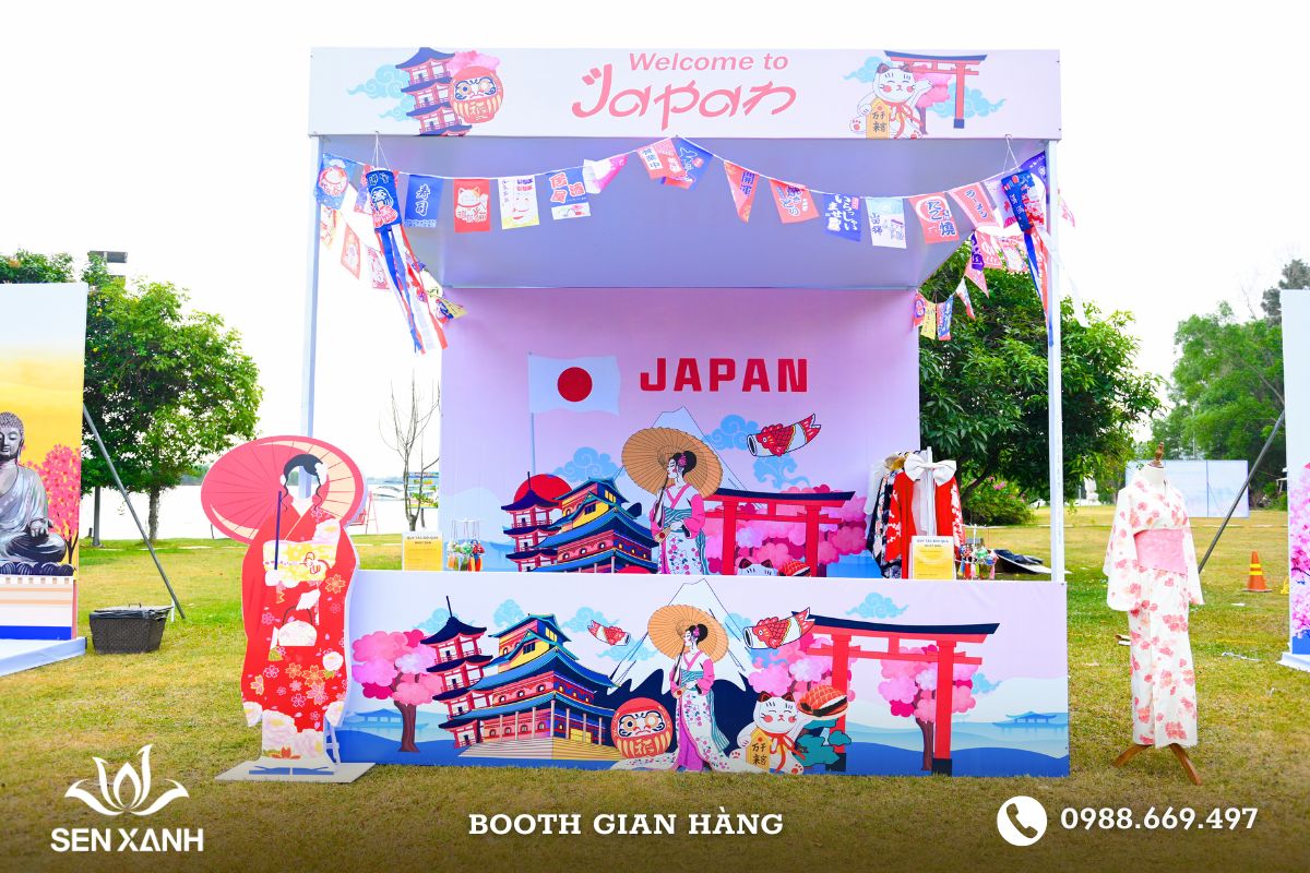 Thiết bị Sen Xanh cung cấp booth gian hàng